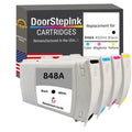 DoorStepInk Brand for HP 848A BCMY Remanufactured in the USA Ink Cartridge-4-Pack